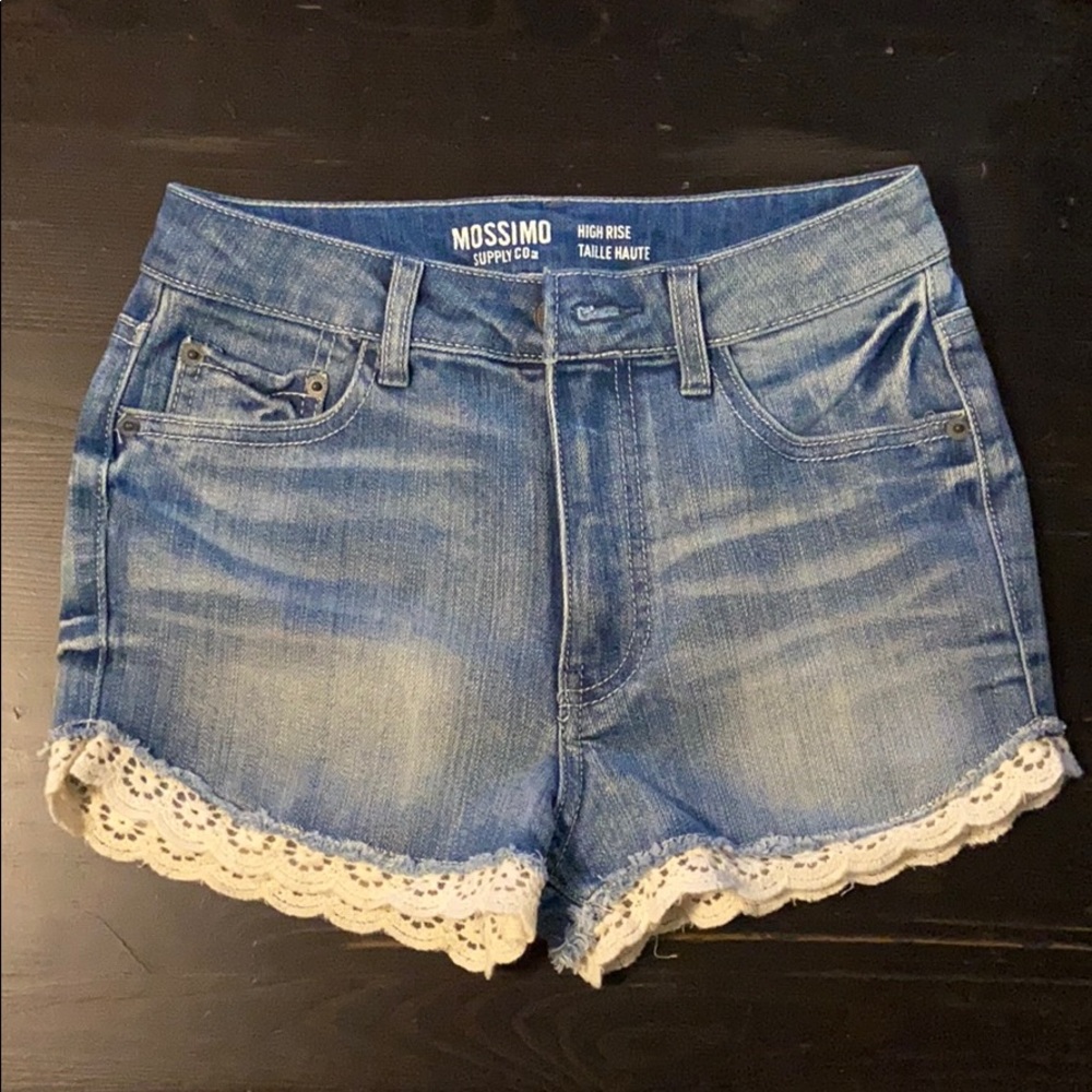 Mossimo Supply Co Denim Shorts with Lace